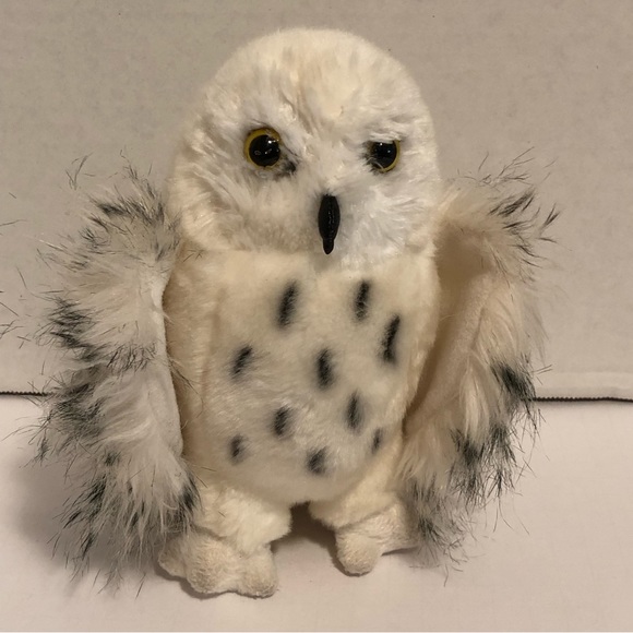 Douglas Spotted Snowy Owl Realistic Educational Fluffy Stuffed Animal Plush - Picture 1 of 4
